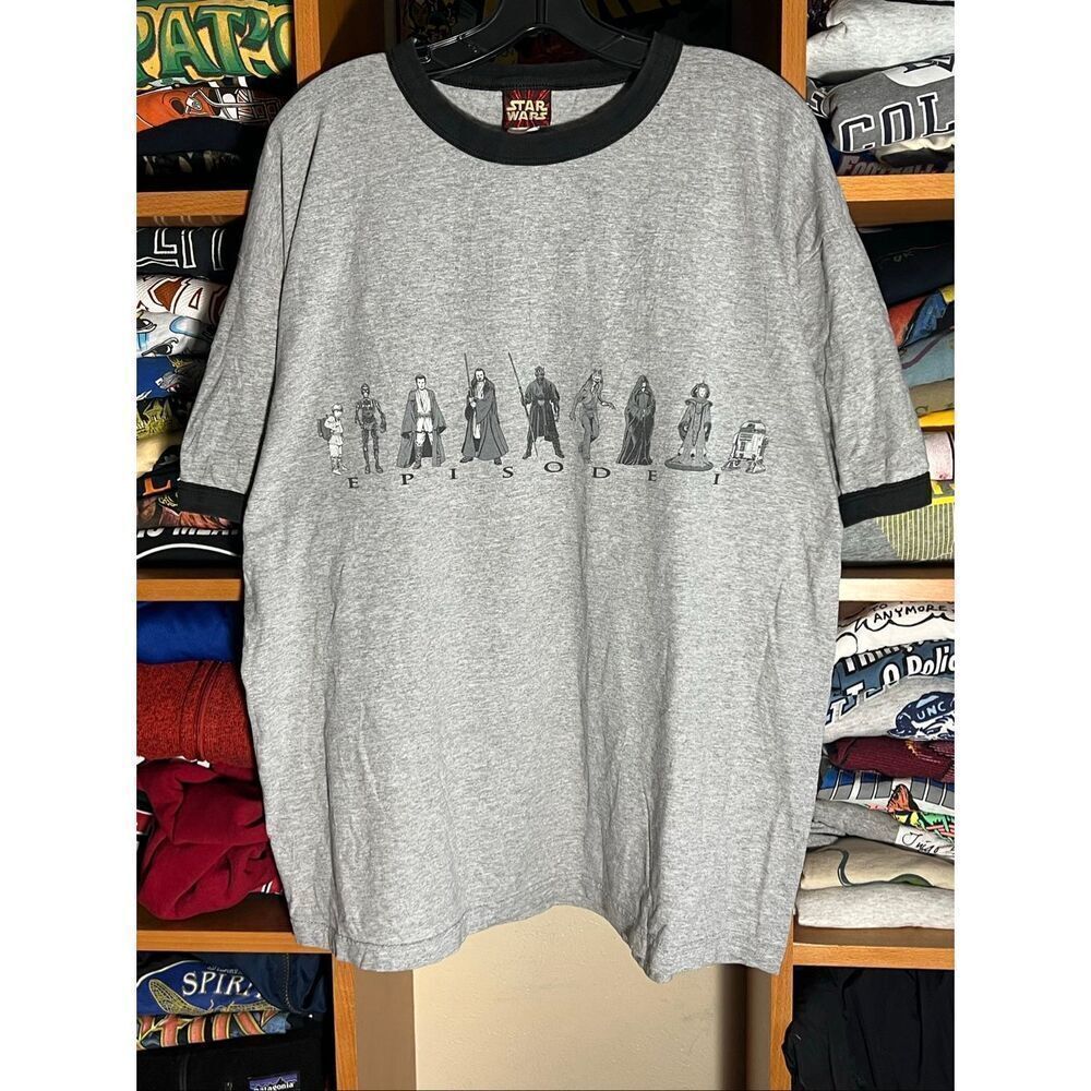 Vintage 90s Star Wars Episode 1 Ringer Tee